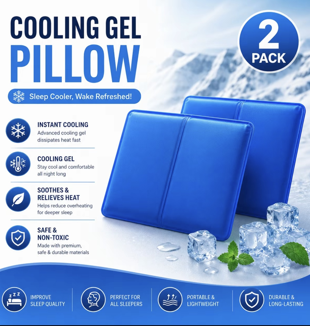 Cooling Pillow Pad
